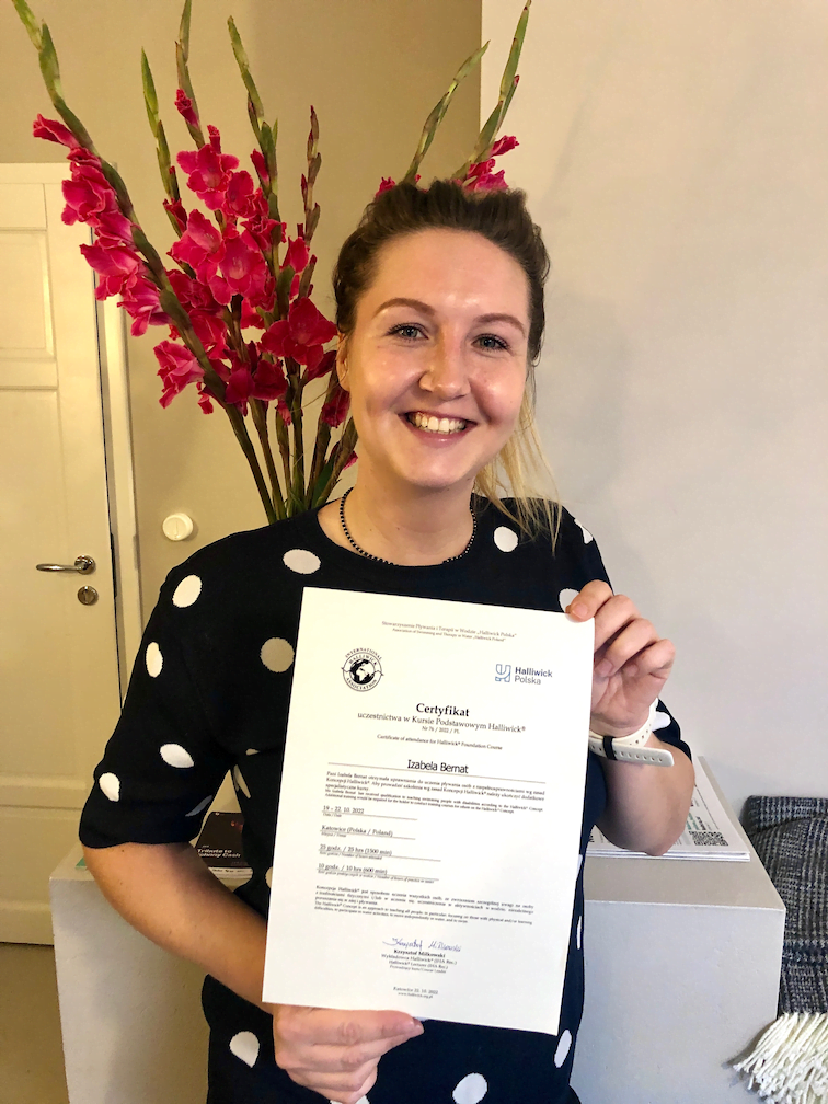 Izabela Bernat - certyfikat
          „Halliwick